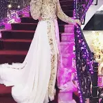القفطان المغربي ابيض للعروس 2018